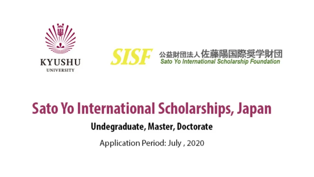Sato Yo International Scholarship in japan 2024