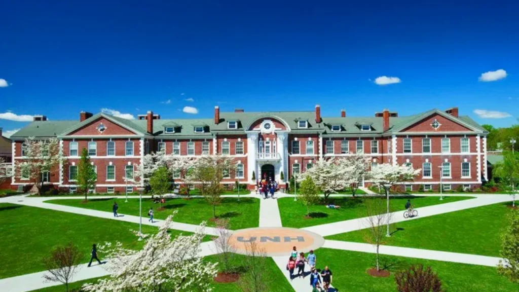 Main entrance of University of New Haven, featured in rolling admission universities in USA for international students