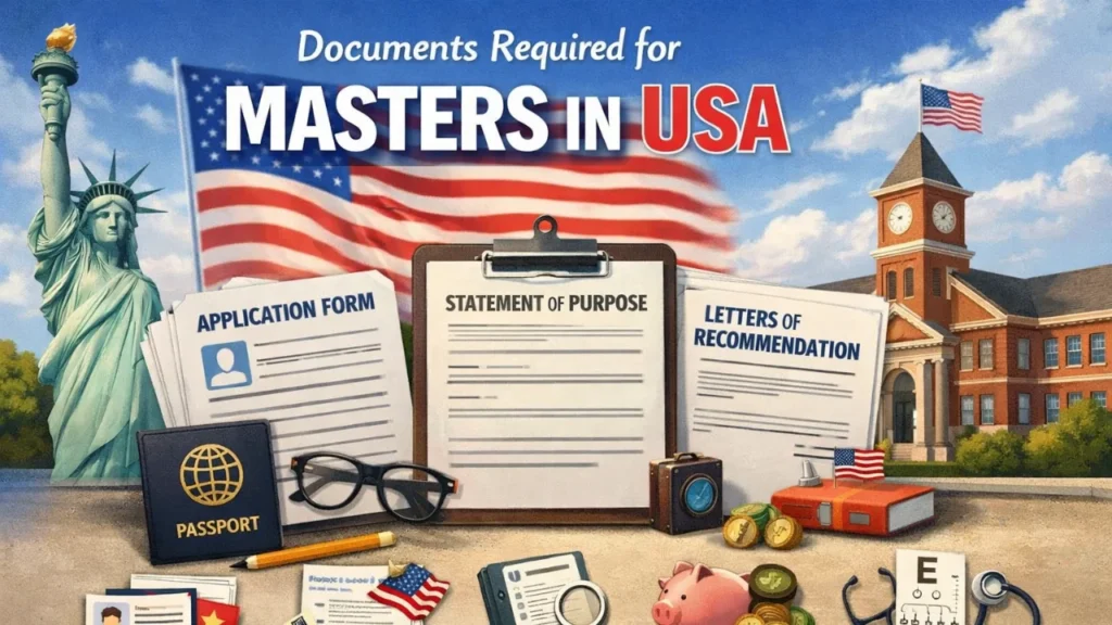 documents required for masters in usa