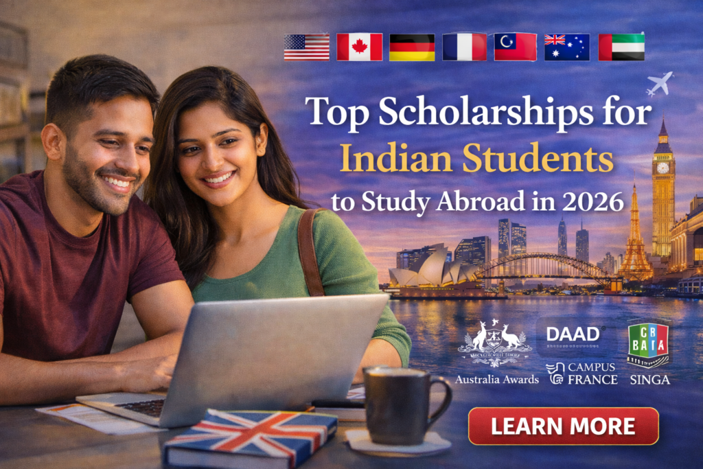Study abroad scholarships for Indian Students