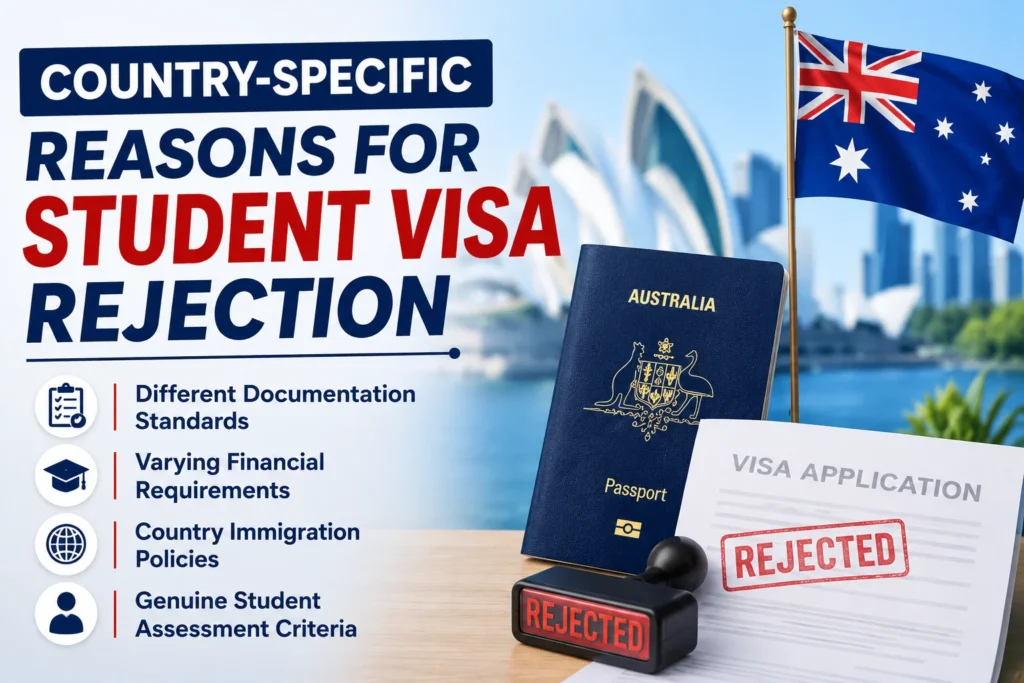 why student visa gets rejected- country wise reasons